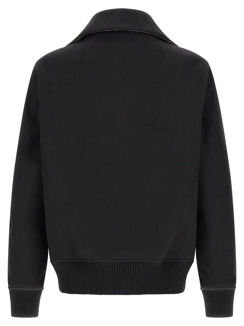 Rick Owens Black Virgin Wool Bomber Rick Owens