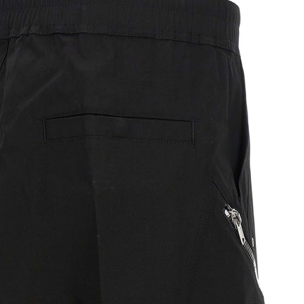Rick Owens Black Cotton Bermuda Shorts