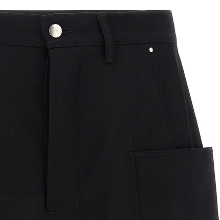 Rick Owens Black Wool Bermuda Shorts