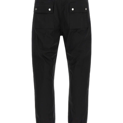 Rick Owens Black Cotton Cargo Pants