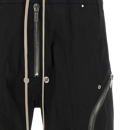 Rick Owens Black Cotton Cargo Pants