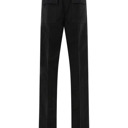 Rick Owens Black Cotton Casual Pants
