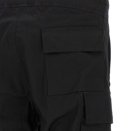 Rick Owens Black Cotton Cargo Pants