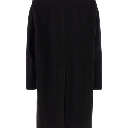 Rick Owens Black Virgin Wool Coat