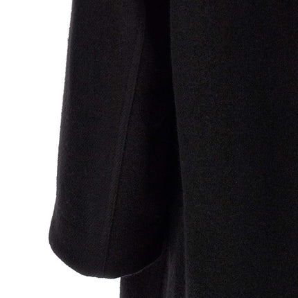 Rick Owens Black Virgin Wool Coat