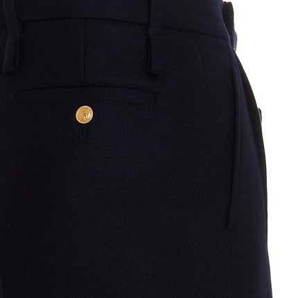Gucci Blue Cashmere Casual Pants