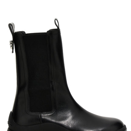 Dsquared² Black Calfskin Ankle Boots
