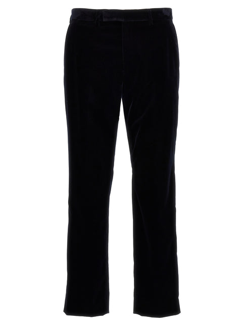 Gucci Blue Cotton Casual Pants