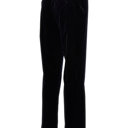 Gucci Blue Cotton Casual Pants