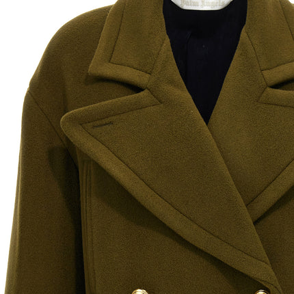 Palm Angels Bicolor Virgin Wool Coat