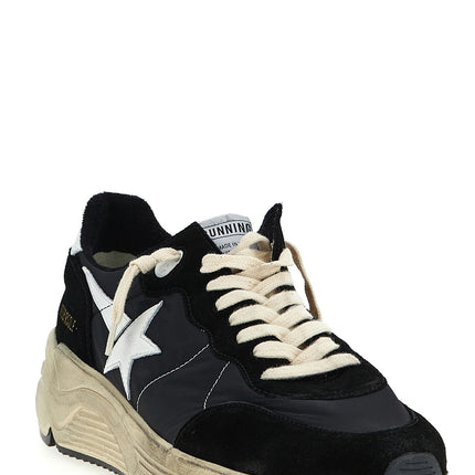 Golden Goose Bicolor Polyester Athletic Sneakers