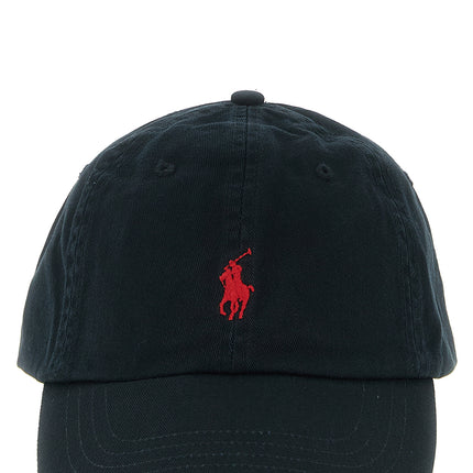 Polo Ralph Lauren Black Cotton Cap (Baseball Hat)