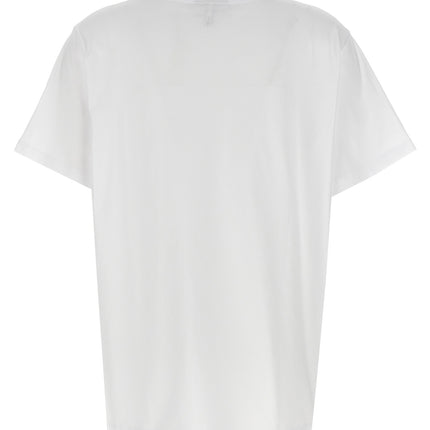 Ganni White Cotton T-Shirt Ganni