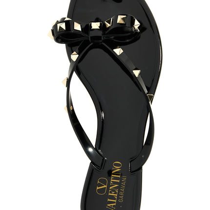 Valentino Garavani Black PVC Slides