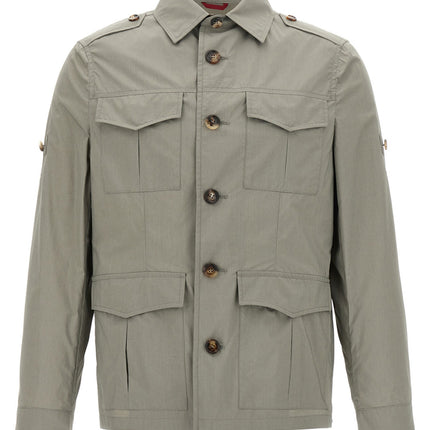 Brunello Cucinelli Bicolor Cotton Shell Jacket