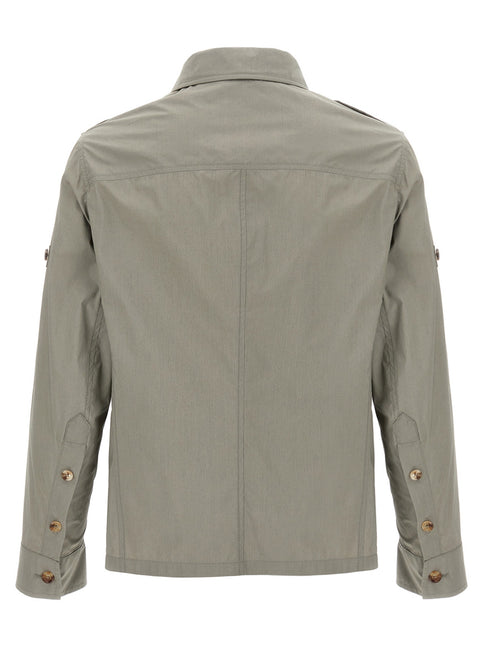 Brunello Cucinelli Bicolor Cotton Shell Jacket