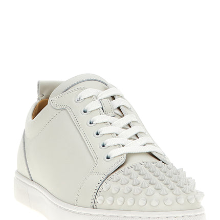 Christian Louboutin White Calfskin Low Top Sneakers