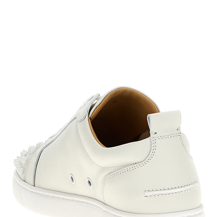 Christian Louboutin White Calfskin Low Top Sneakers
