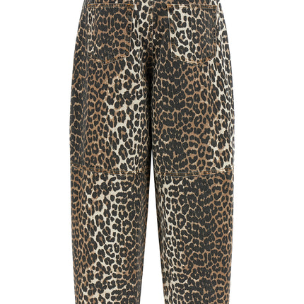 Ganni Brown Organic Cotton Cropped Jeans