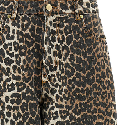 Ganni Brown Organic Cotton Cropped Jeans
