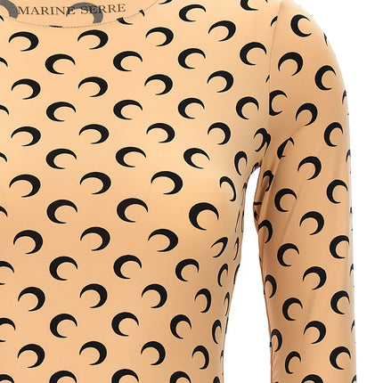 Marine Serre Beige Polyamide Pattern Shirt