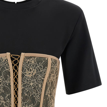 Giuseppe Di Morabito Black Viscose T-Shirt