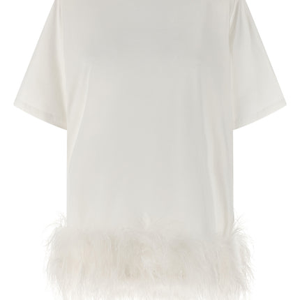 The Attico White Cotton Short Dress