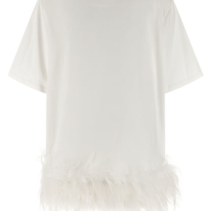 The Attico White Cotton Short Dress