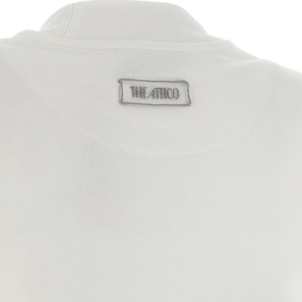 The Attico White Cotton Short Dress