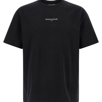 Maison Kitsuné Black Organic Cotton T-Shirt