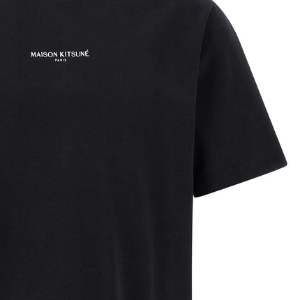Maison Kitsuné Black Organic Cotton T-Shirt