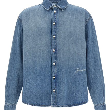 Jacquemus Blue Cotton Blouse