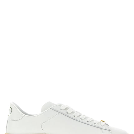 Valentino Garavani White Calfskin Low Top Sneakers