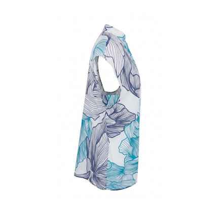 Malo Blue Cotton Women Shirt