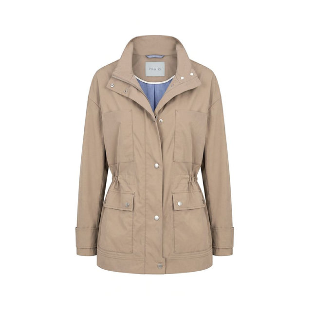 Malo Brown Cotton Women Jacket Malo
