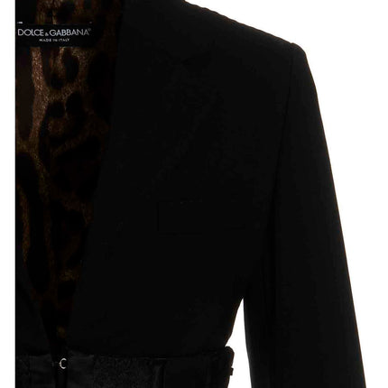 Dolce & Gabbana Black Virgin Wool Blazer
