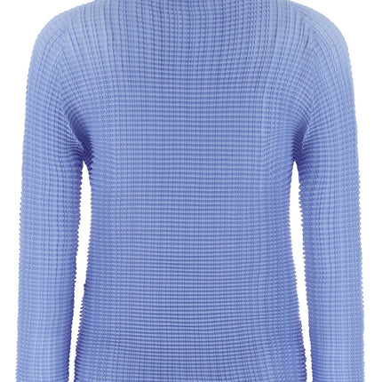 Issey Miyake Blue Polyester Blouse