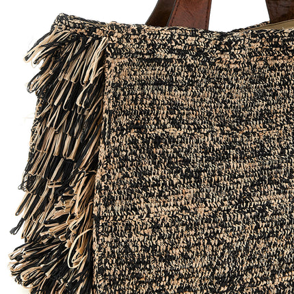Ibeliv Bicolor Raffia Handbag Ibeliv