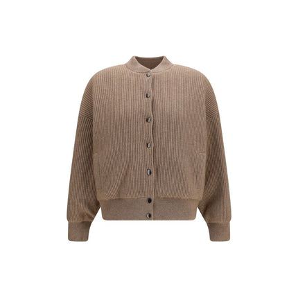 Brunello Cucinelli Beige Cashmere Bomber