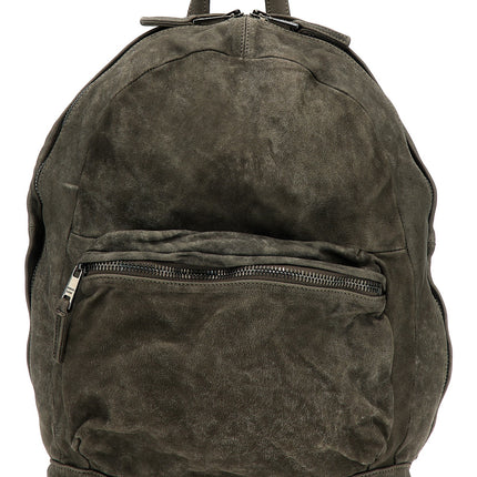 GIORGIO BRATO Gray Lamb Leather Backpack