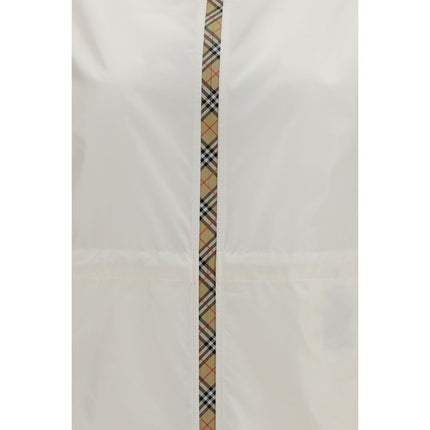 Burberry White Polyamide Shell Jacket