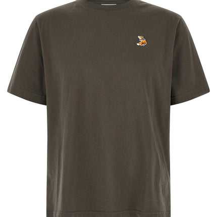 Maison Kitsuné Gray Organic Cotton T-Shirt Maison Kitsuné