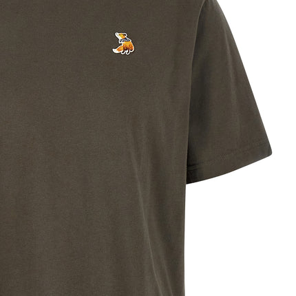 Maison Kitsuné Gray Organic Cotton T-Shirt Maison Kitsuné