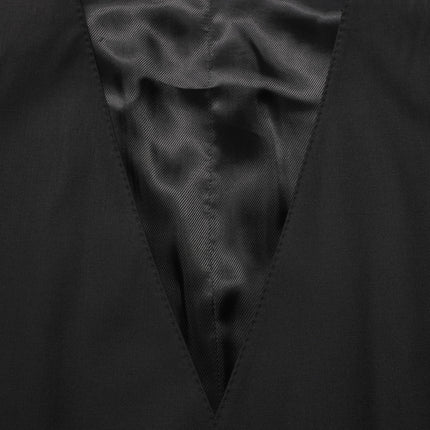 Dolce & Gabbana Black Wool Stretch Waistcoat Formal Vest