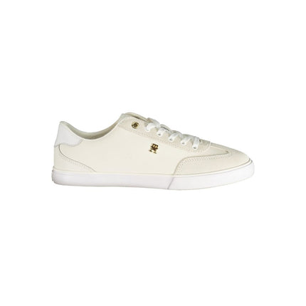 Tommy Hilfiger White Polyurethane Women's Sneaker