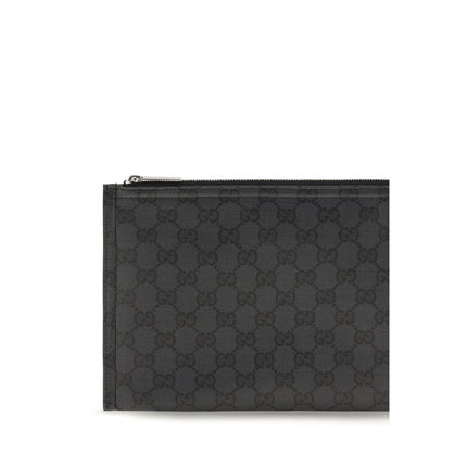 Gucci Black Fabric Clutch Bag