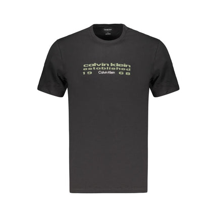 Calvin Klein Black Cotton Men's T-Shirt