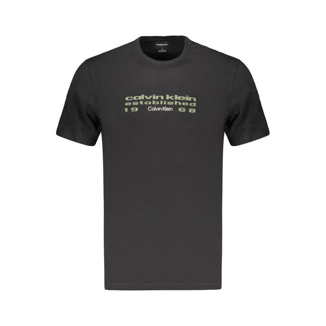 Calvin Klein Black Cotton Men's T-Shirt