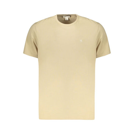 Calvin Klein Beige Cotton Men's T-Shirt