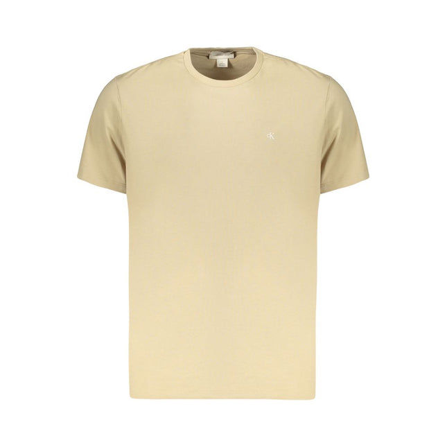 Calvin Klein Beige Cotton Men's T-Shirt